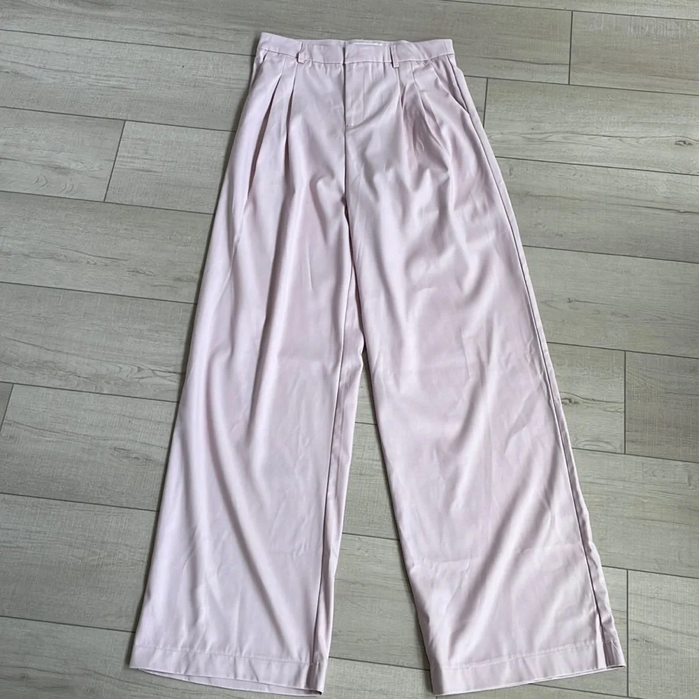 Beige Botany wide leg pants